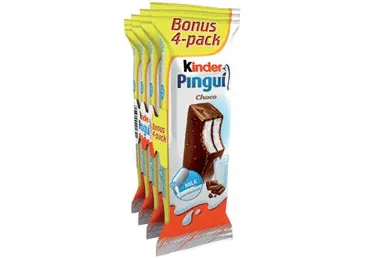Šokoladinių batonėlių rinkinys KINDER PINGUI, 28,3 % rieb., 120 g