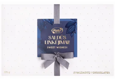 Šokoladinių saldainių rinkinys SALDŪS LINKĖJIMAI, 170 g