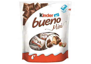 Šokoladu padengti vafliniai saldainiai KINDER BUENO MINI, 108 g