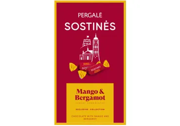 SOSTINĖS saldainiai su mangais ir bergamotėmis PERGALĖ, 170 g