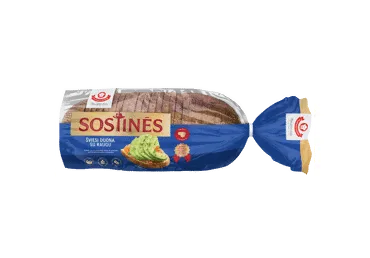 SOSTINĖS šviesi plikyta duona, 800 g