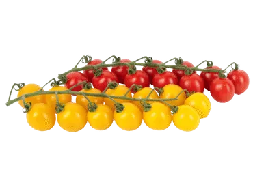 Spalvoti smulkiavaisiai pomidorai su šakelėmis, 1 kg