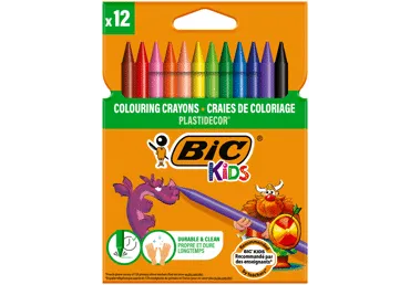 Vaska krītiņi BIC Plastidecor 12gab.