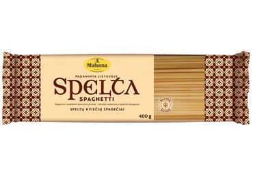 Speltų kviečių makaronai MALSENA (spagečiai), 400 g