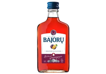Spiritinis gėrimas BAJORŲ DEGTINĖ IR SLYVOS, 200 ml