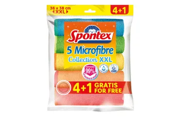 Spontex mikropluošto šluostės, 5 vnt.