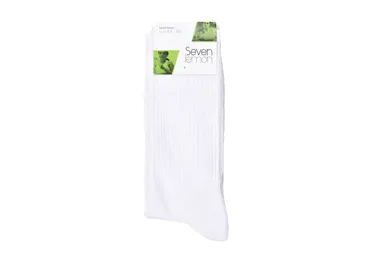 Sportinės kojinės SEVEN LEMON, dydis 39-42, baltos, 1 pora, 1 vnt.