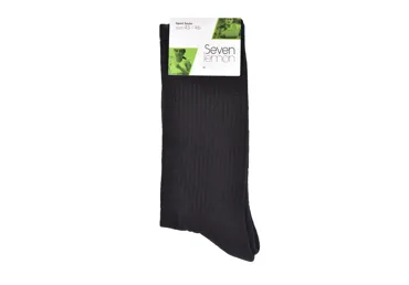 Sportinės kojinės SEVEN LEMON, dydis 39-42, juodos, 1 pora, 1 vnt.