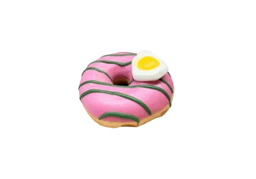 Spurga su braškių įdaru DONUT PINK SOUP STYLE, 0.07 g