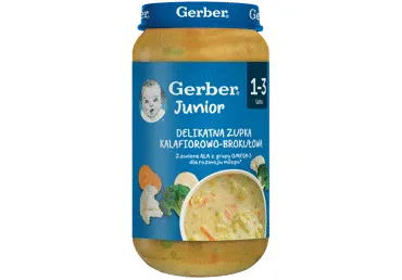 Sriuba GERBER su žiediniu kopustu ir brokoliais, 250 g