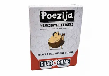 Stalo žaidimas POEZIJA NEANDERTALIETIŠKAI, 1 vnt.