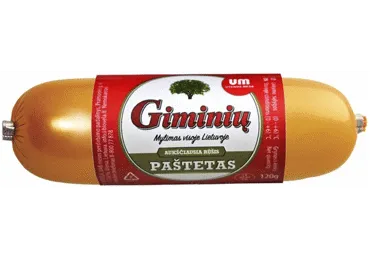 Sterilizuotas GIMINIŲ paštetas, a. r., 120 g