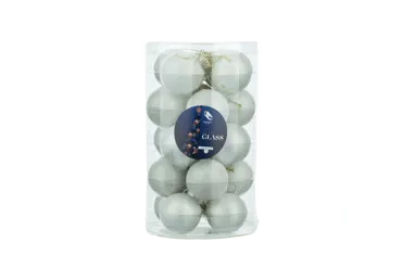 Ziemassvētku eglītes rotaļlietas stikla 20gb.4cm