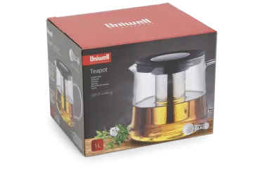 Stiklinis arbatinukas UNIWELL, 1000 ml, 1 vnt.