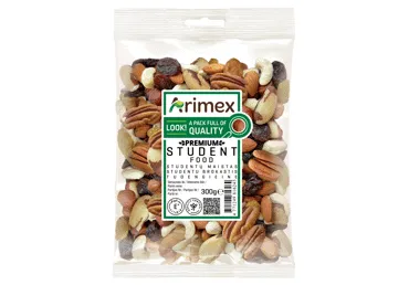 STUDENTŲ MAISTAS su riešutais ir dž. vaisiais ARIMEX PREMIUM, 300 g