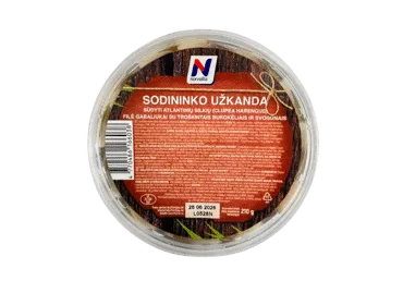 Sūd. atlant.silkių filė gab. su trošk.burokėliais, svogūnais, 210 g