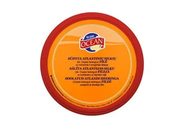 Sūdyta silkės filė su svogūnais WIDE OCEAN, 200 g