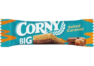 Sūdytos karamelės skonio javainių batonėlis CORNY BIG, 40 g