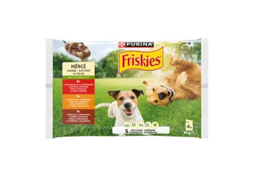 Šunų ėdalas FRISKIES su vištiena, jautiena, ėriena, 340 g