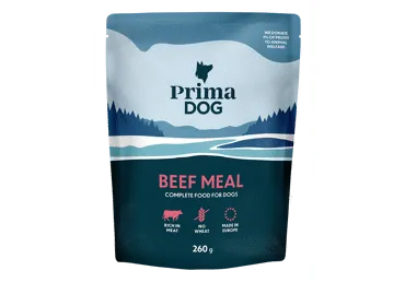 Šunų ėdalas PRIMADOG su jautiena, 260 g