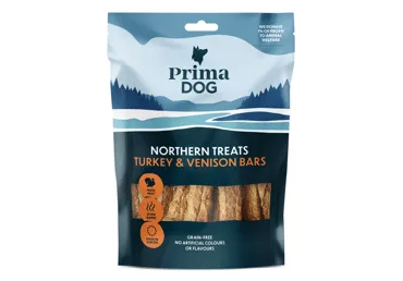 Šunų skanėstas PRIMADOG su kalakutiena ir stirniena, 80 g