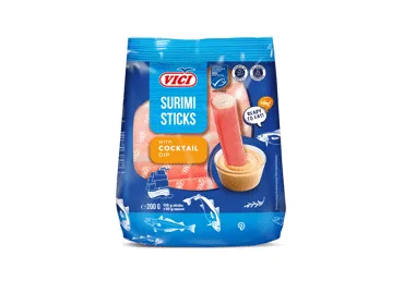 Surimio lazdelės su kokteiliniu padažu VIČI, 200 g