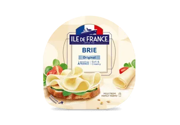 Sūris BRIE ILE DE FRANCE (riekelės), 60 % rieb. s. m., 150 g