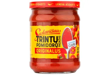 SUSLAVIČIAUS ORIGINALUS trintų pomidorų padažas, 480 g