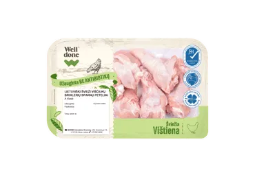 Šv. viščiukų sparnelių peteliai WELL DONE, užaug. be antib., 500 g