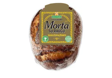 Šviesi duona Morta su raugu ir saulėgrąžomis, 500 g