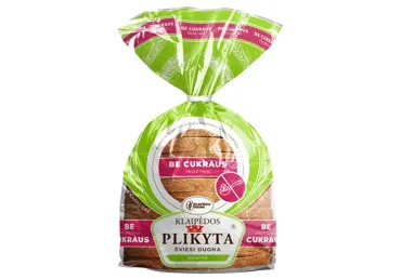Šviesi plikyta KLAIPĖDOS duona be pridėtinio cukraus, 400 g