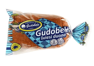 Šviesi ruginė raikyta GUDOBELĖS duona, 700 g