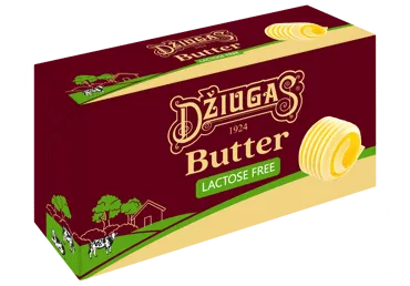 Sviestas be laktozės DŽIUGAS, 82 % rieb., 170 g