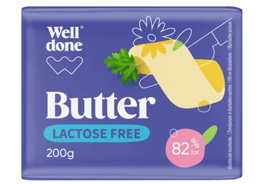 Sviests bez laktozes WELL DONE 82% 200g
