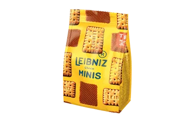Sviestiniai sausainiai LEIBNIZ MINIS su šokoladu, 100 g