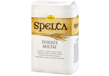 Šviesūs speltų kvietiniai miltai MALSENA, 1 kg