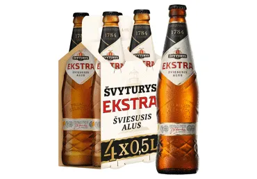 Šviesusis alus ŠVYTURYS EKSTRA, 4 vnt., 2 l