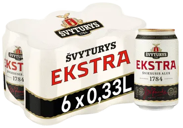 Šviesusis alus ŠVYTURYS EKSTRA, 6 vnt., 1980 ml