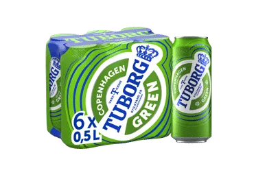 Šviesusis alus TUBORG, 6 vnt., 3 l