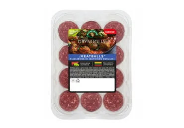 Švieži kiaulienos ir jautienos mėsos kukuliai GRYNUOLIAI, 300 g