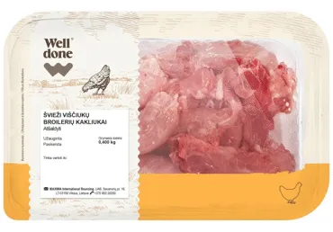Švieži viščiukų broilerių kaklai WELL DONE, 400 g