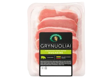 Šviežia kiaulienos nugarinė GRYNUOLIAI be kaulo, be odos, 360 g