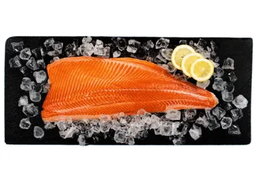 Šviežia upėtakio filė (lot. Oncorhynchus mykiss), su oda, 1 kg