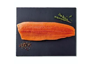 Šviežia upėtakių (lot. Oncorhynchus mykiss) filė su oda, 1 kg