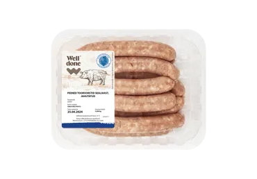Šviežios kiaulienos plonosios dešrelės WELL DONE, 400 g