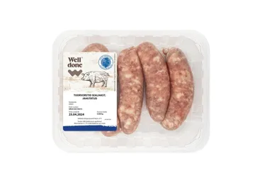 Šviežios kiaulienos storosios dešrelės WELL DONE, 400 g