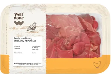 Šviežios viščiukų broilerių kepenėlės WELL DONE, 400 g