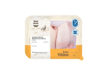 Šviežios viščiukų broilerių šlaunelės WELL DONE, 500 g