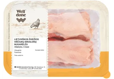 Šviežios viščiukų nugarėlės WELL DONE, 1 kg