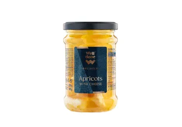 Šviežiu sūriu įdaryti abrikosai WELL DONE PREMIUM, 250 g